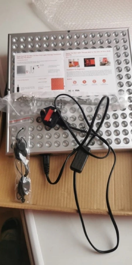 PureLight 225 unboxed with cable goggles and setup guide